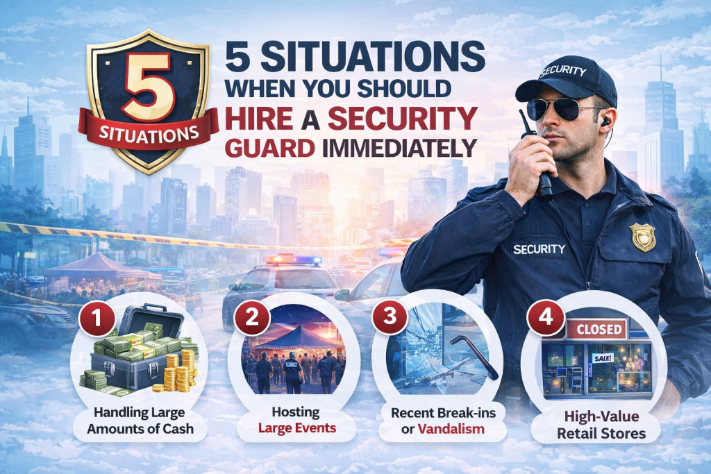 5 Situations When You Should Hire a Security Guard Immediately